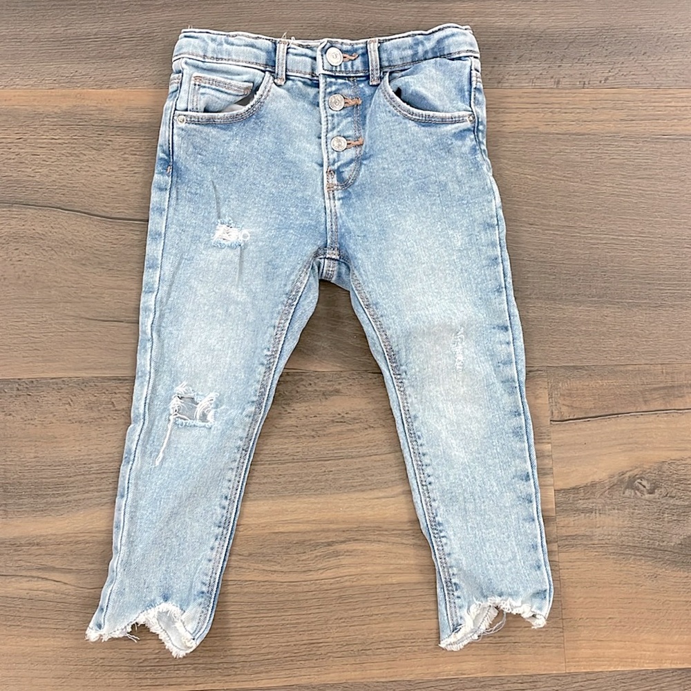 Zara distressed jeans